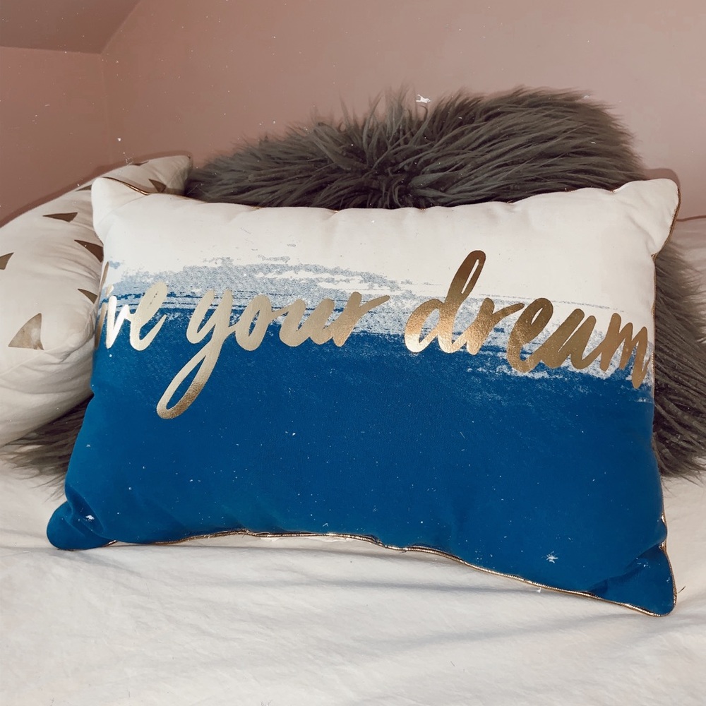 NEW pillow room decor - live your dream